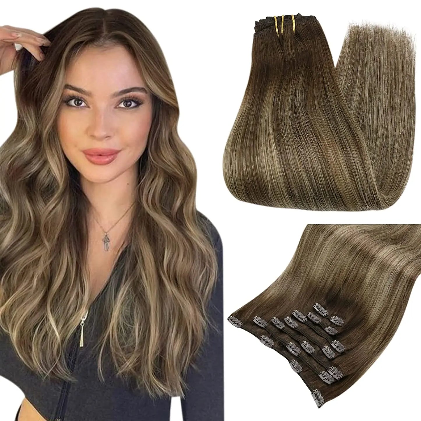 Luxe Lengths Clip In Hair Extensions 4 24 4